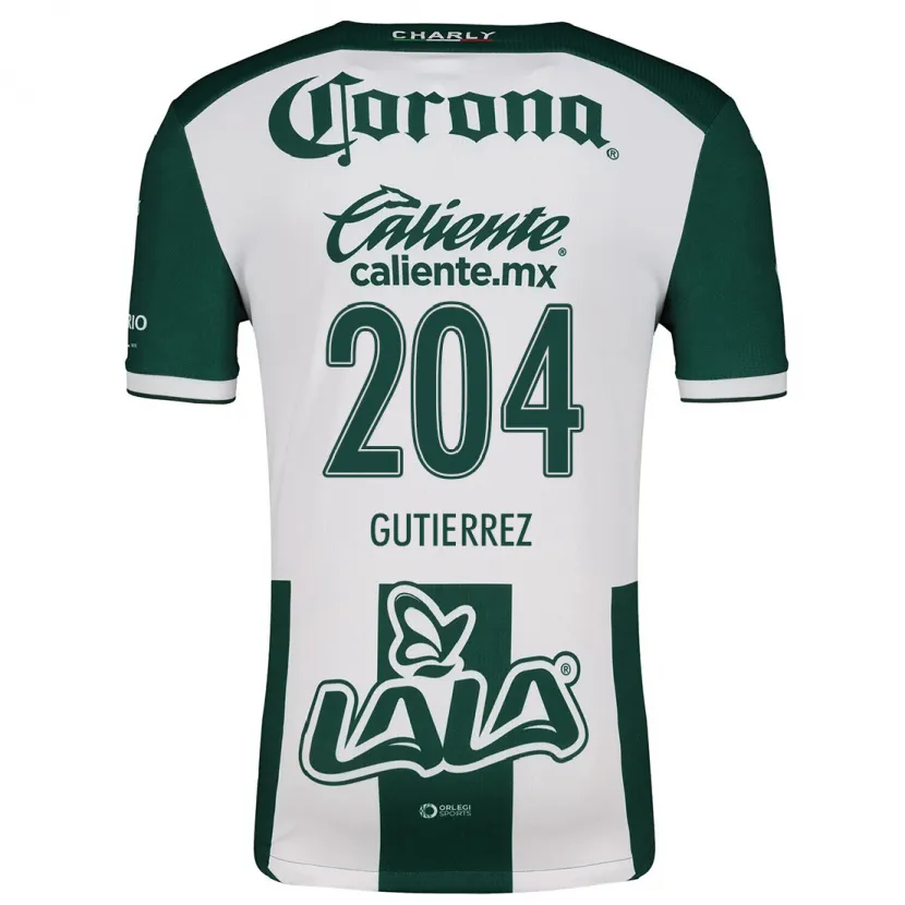 Danxen Kid Gabriel Gutiérrez #204 Green White Home Jersey 2024/25 T-Shirt