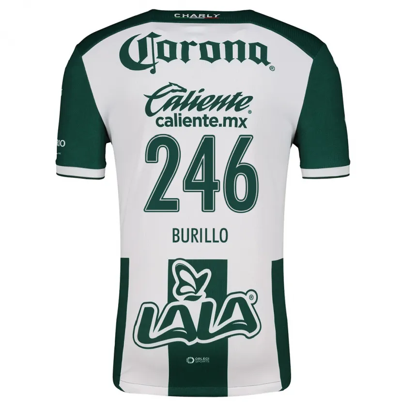 Danxen Kid Juan Burillo #246 Green White Home Jersey 2024/25 T-Shirt