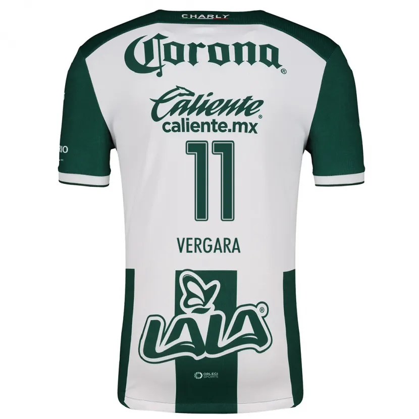 Danxen Kid Duván Vergara #11 Green White Home Jersey 2024/25 T-Shirt