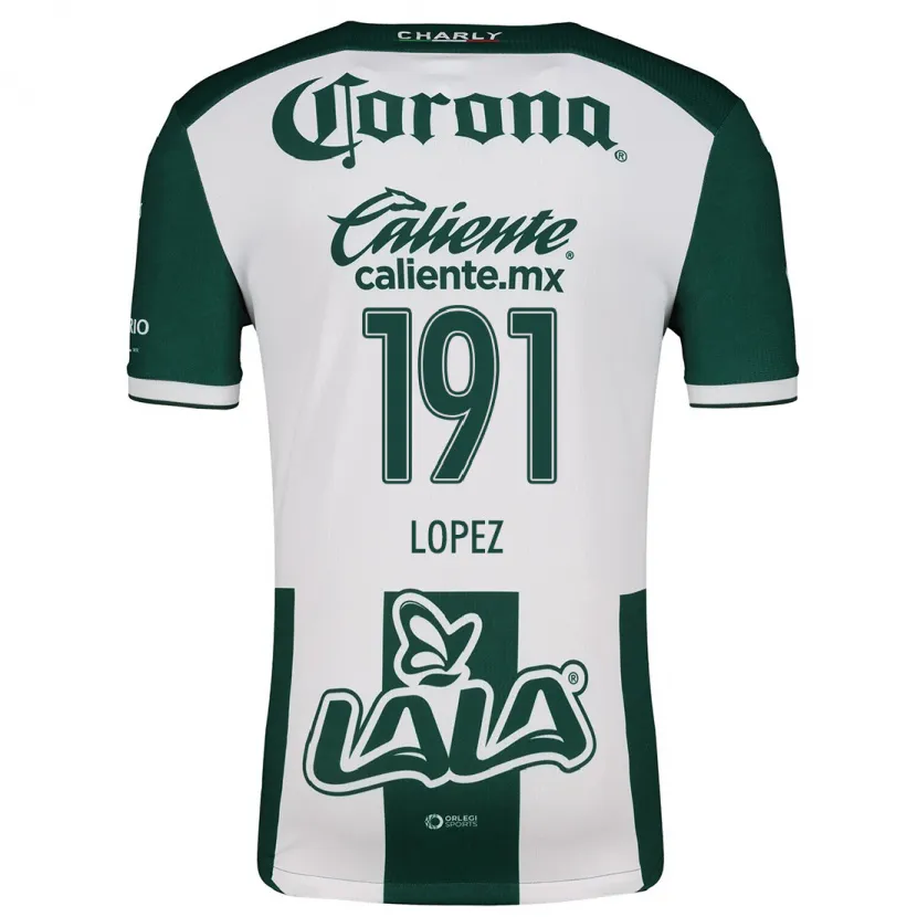 Danxen Kid Carlos López #191 Green White Home Jersey 2024/25 T-Shirt