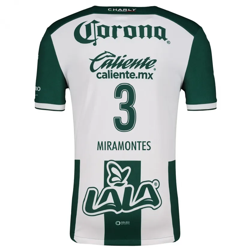 Danxen Kid Natalia Miramontes #3 Green White Home Jersey 2024/25 T-Shirt