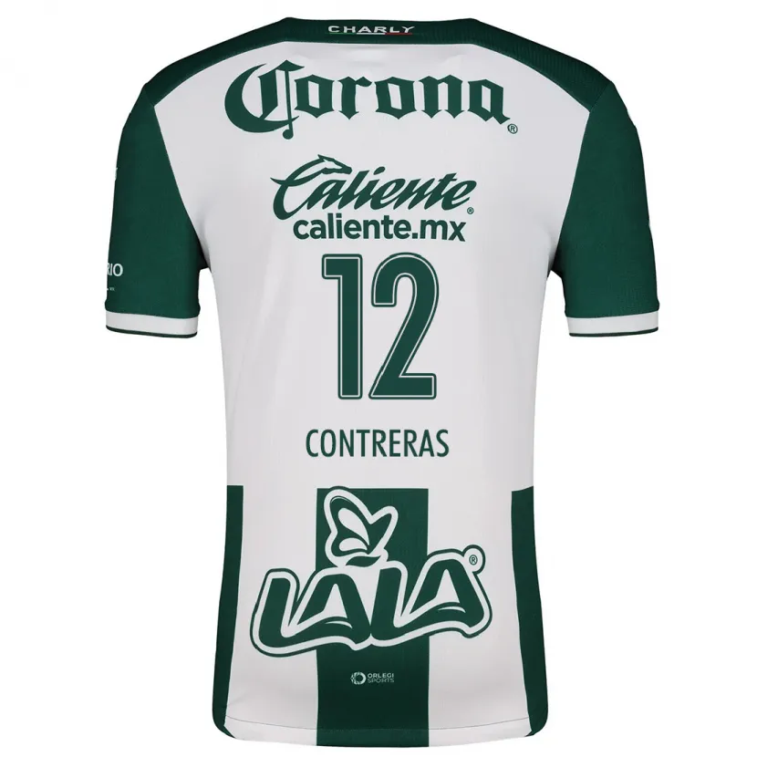 Danxen Kid Karol Contreras #12 Green White Home Jersey 2024/25 T-Shirt