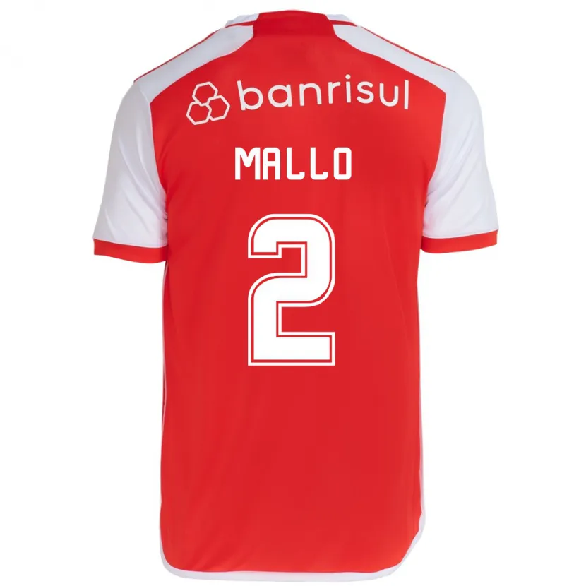 Danxen Kid Hugo Mallo #2 Red White Home Jersey 2024/25 T-Shirt