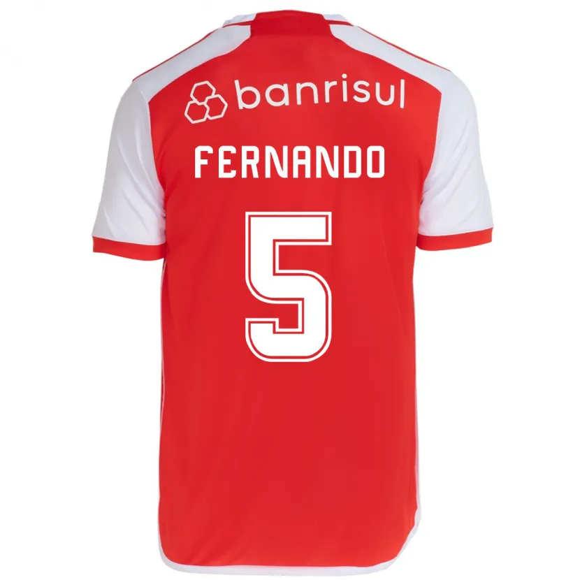 Danxen Kid Fernando #5 Red White Home Jersey 2024/25 T-Shirt