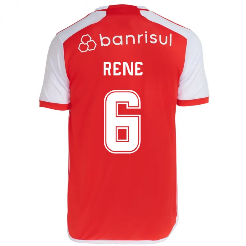 Danxen Kid Renê #6 Red White Home Jersey 2024/25 T-Shirt