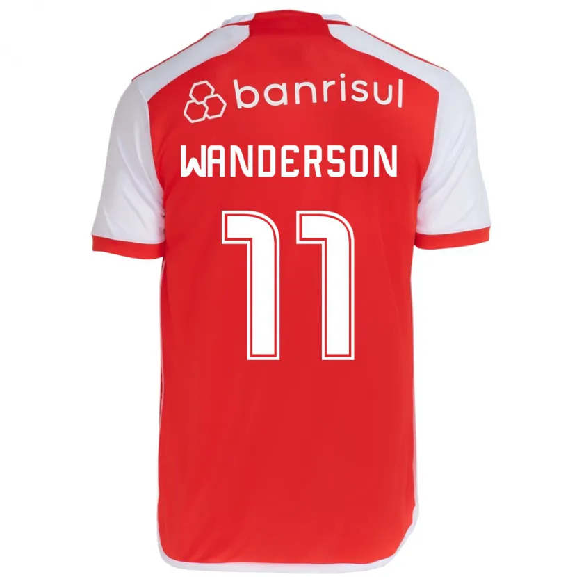 Danxen Kid Wanderson #11 Red White Home Jersey 2024/25 T-Shirt