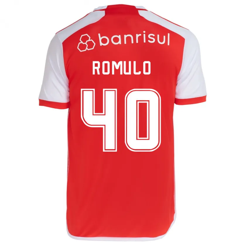 Danxen Kid Rômulo #40 Red White Home Jersey 2024/25 T-Shirt