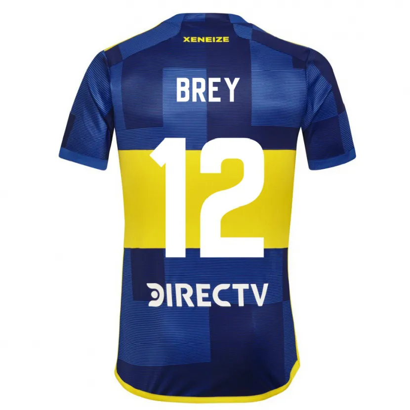 Danxen Kid Leandro Brey #12 Blue Yellow Home Jersey 2024/25 T-Shirt