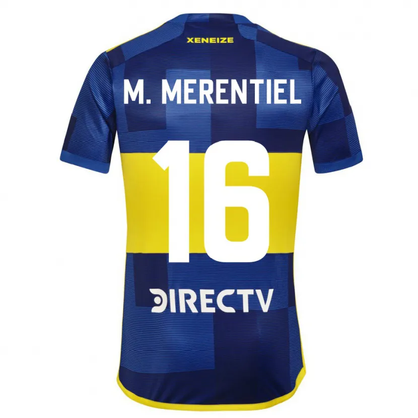 Danxen Kid Miguel Merentiel #16 Blue Yellow Home Jersey 2024/25 T-Shirt