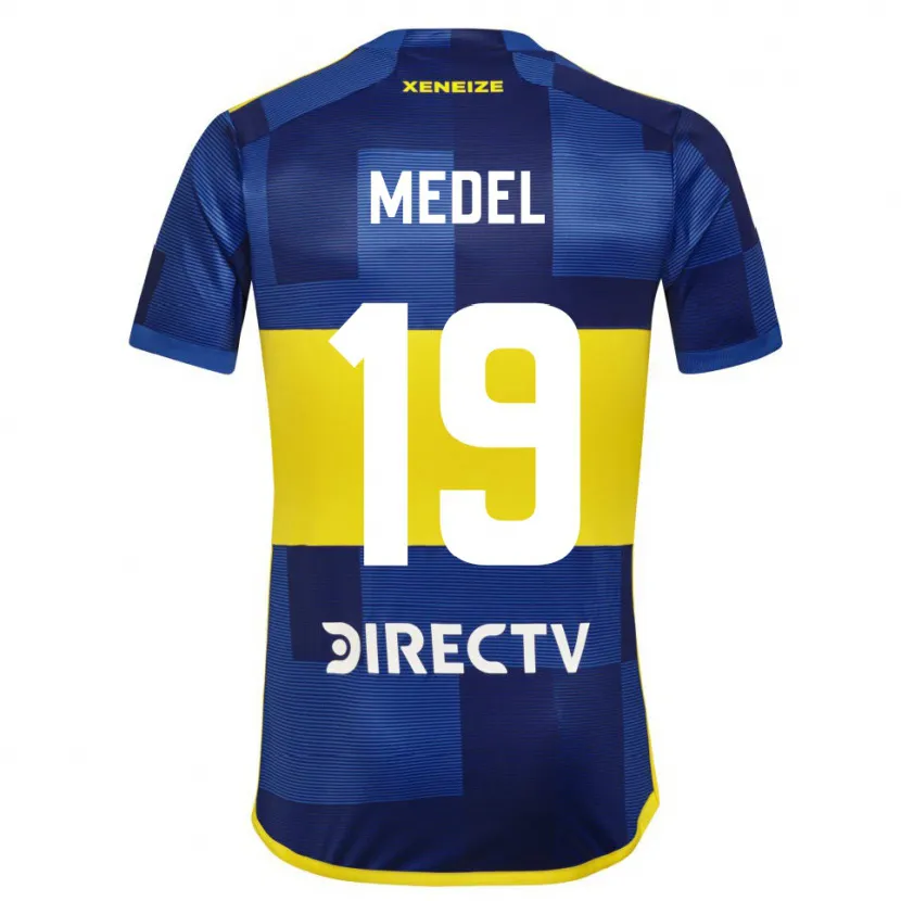 Danxen Kid Gary Medel #19 Blue Yellow Home Jersey 2024/25 T-Shirt