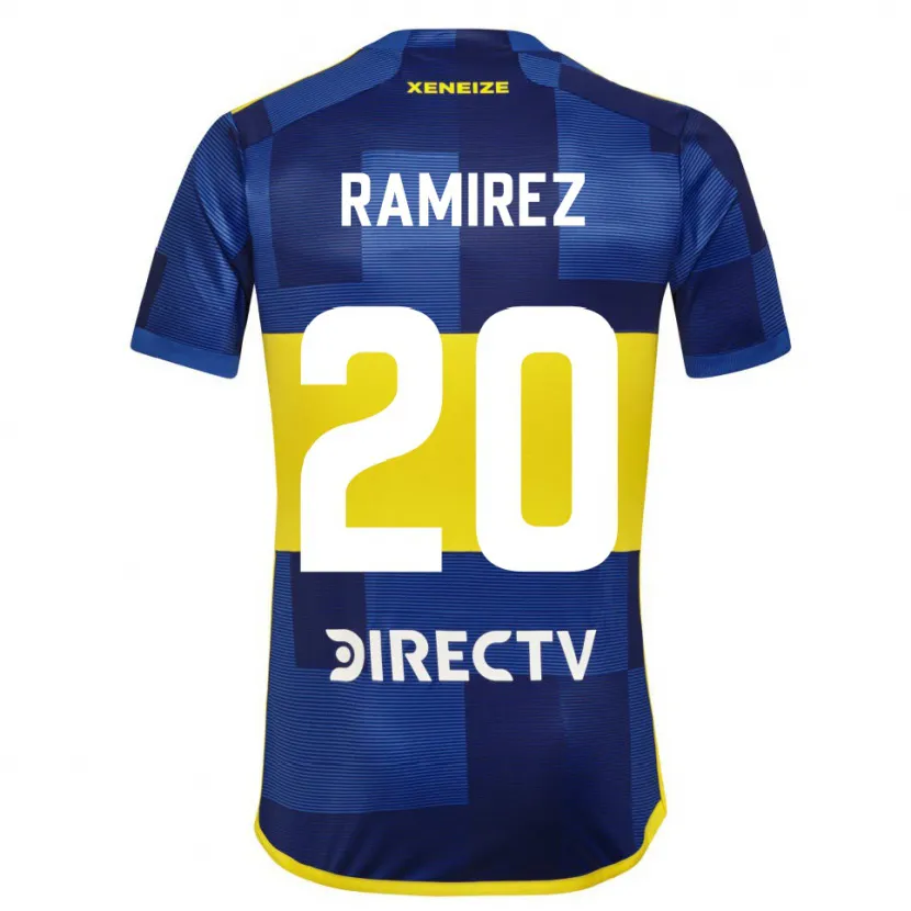 Danxen Kid Juan Ramírez #20 Blue Yellow Home Jersey 2024/25 T-Shirt