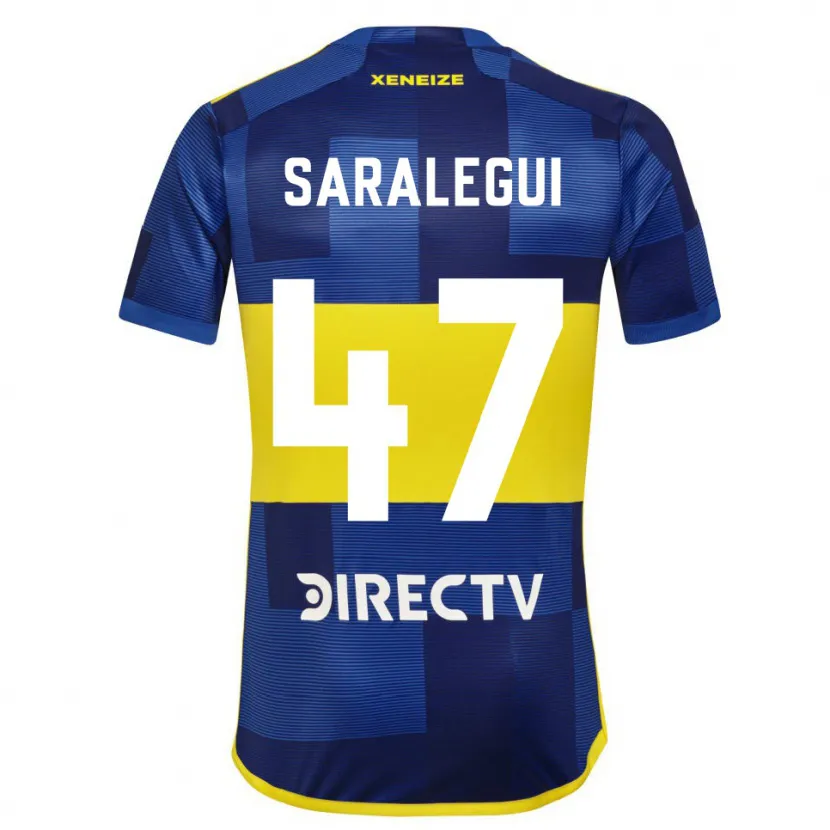 Danxen Kid Jabes Saralegui #47 Blue Yellow Home Jersey 2024/25 T-Shirt