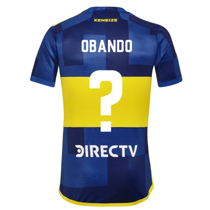 Danxen Kid Agustín Obando #0 Blue Yellow Home Jersey 2024/25 T-Shirt