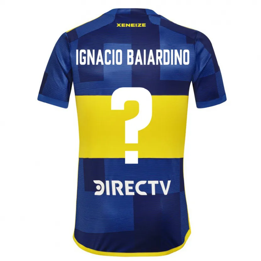 Danxen Kid Juan Ignacio Baiardino #0 Blue Yellow Home Jersey 2024/25 T-Shirt