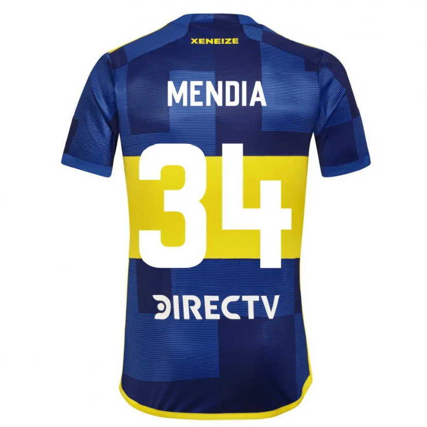 Danxen Kid Mateo Mendía #34 Blue Yellow Home Jersey 2024/25 T-Shirt