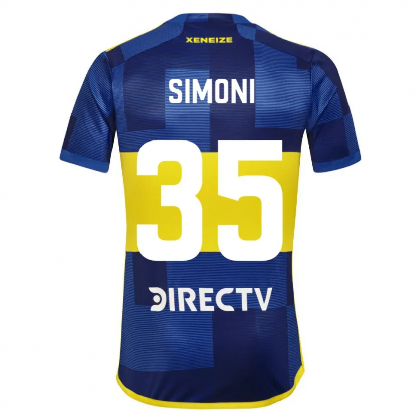 Danxen Kid Valentino Simoni #35 Blue Yellow Home Jersey 2024/25 T-Shirt