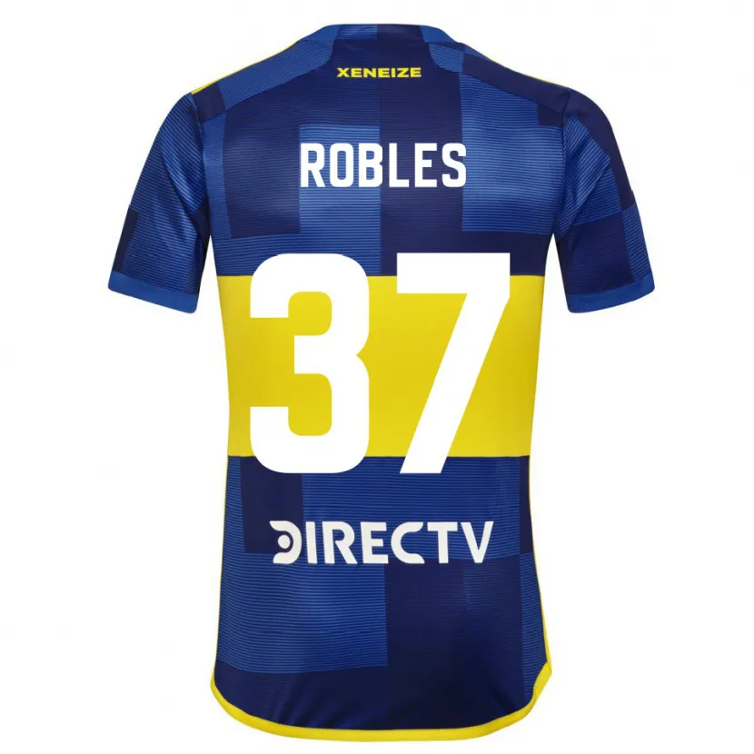 Danxen Kid Sebastián Díaz Robles #37 Blue Yellow Home Jersey 2024/25 T-Shirt