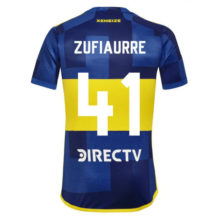 Danxen Kid Iker Zufiaurre #41 Blue Yellow Home Jersey 2024/25 T-Shirt