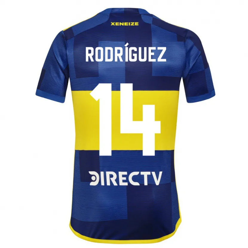 Danxen Kid Isaías Rodríguez #14 Blue Yellow Home Jersey 2024/25 T-Shirt