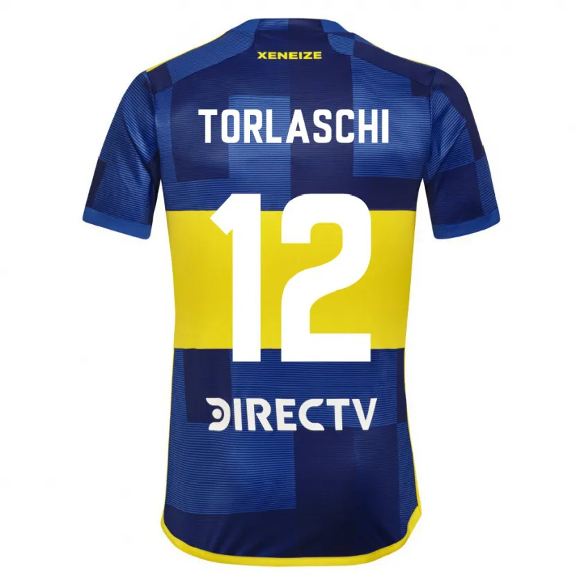 Danxen Kid Lucas Torlaschi #12 Blue Yellow Home Jersey 2024/25 T-Shirt