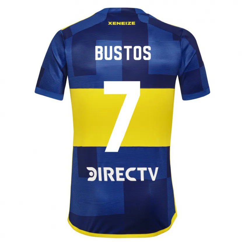 Danxen Kid Tomás Bustos #7 Blue Yellow Home Jersey 2024/25 T-Shirt