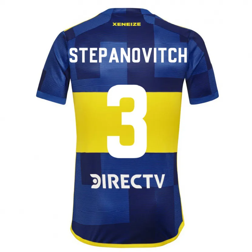 Danxen Kid Nicolás Stepanovitch #3 Blue Yellow Home Jersey 2024/25 T-Shirt