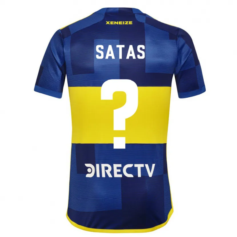 Danxen Kid Matías Satas #0 Blue Yellow Home Jersey 2024/25 T-Shirt