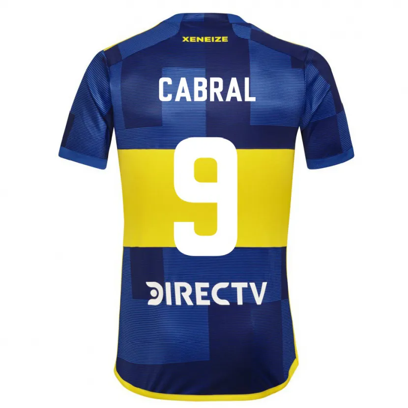 Danxen Kid Bruno Cabral #9 Blue Yellow Home Jersey 2024/25 T-Shirt