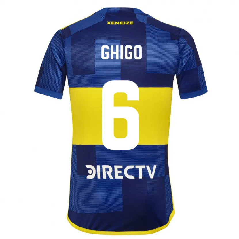 Danxen Kid Cecilia Ghigo #6 Blue Yellow Home Jersey 2024/25 T-Shirt