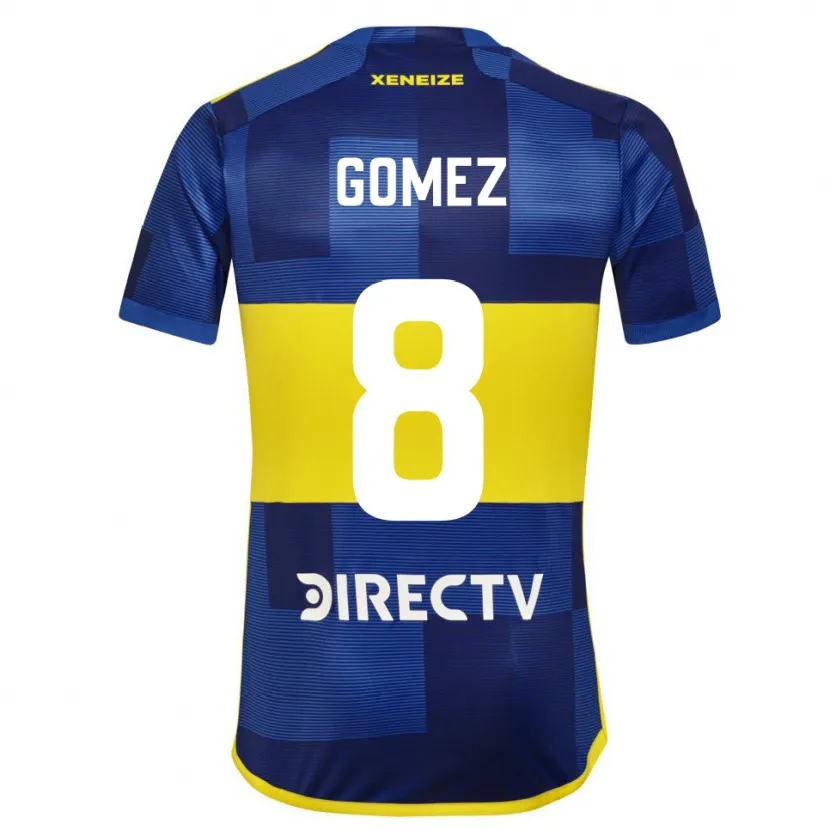 Danxen Kid Camila Gomez Ares #8 Blue Yellow Home Jersey 2024/25 T-Shirt