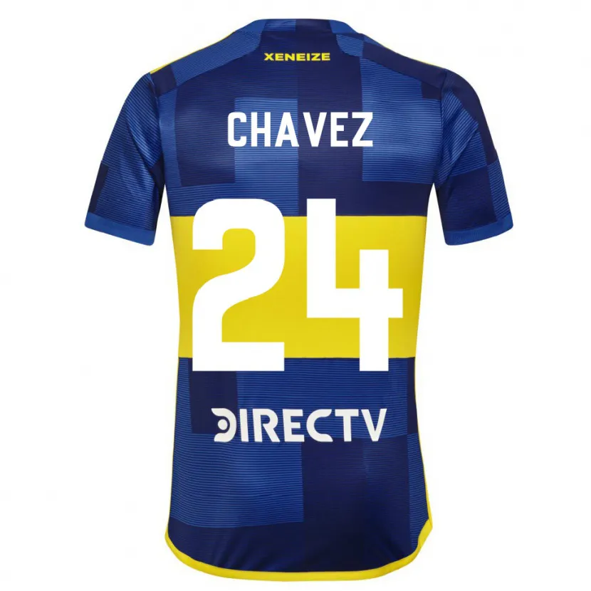 Danxen Kid Gabriela Chavez #24 Blue Yellow Home Jersey 2024/25 T-Shirt