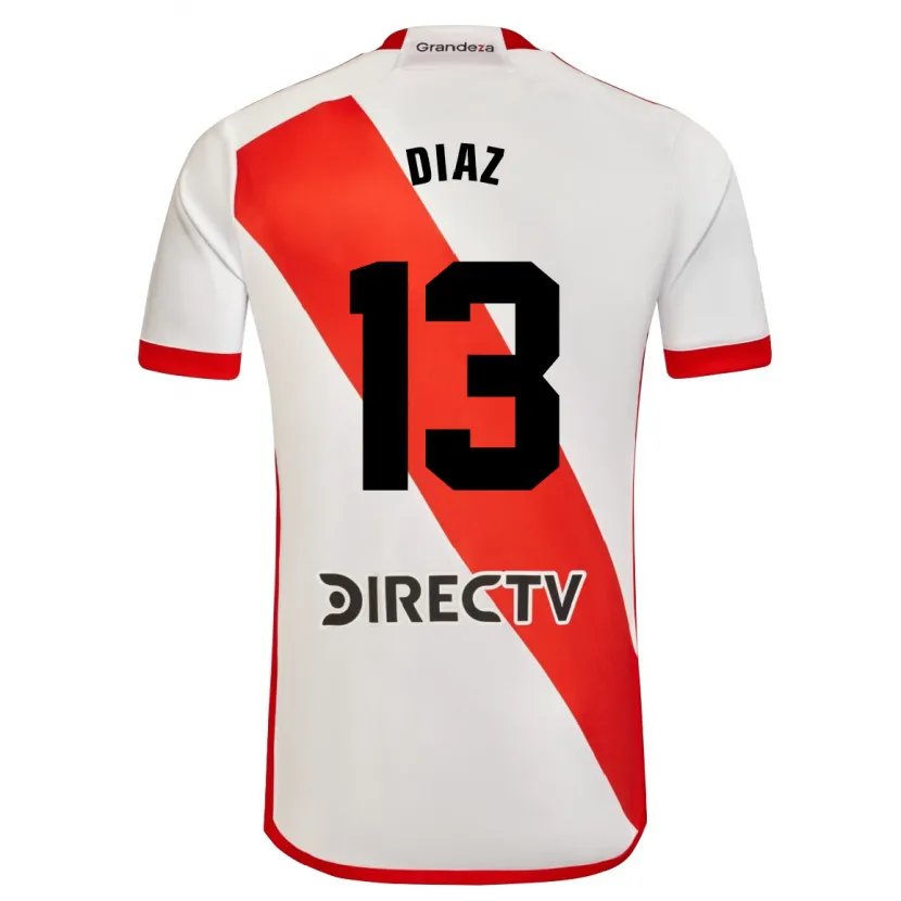 Danxen Kid Enzo Díaz #13 White Red Home Jersey 2024/25 T-Shirt