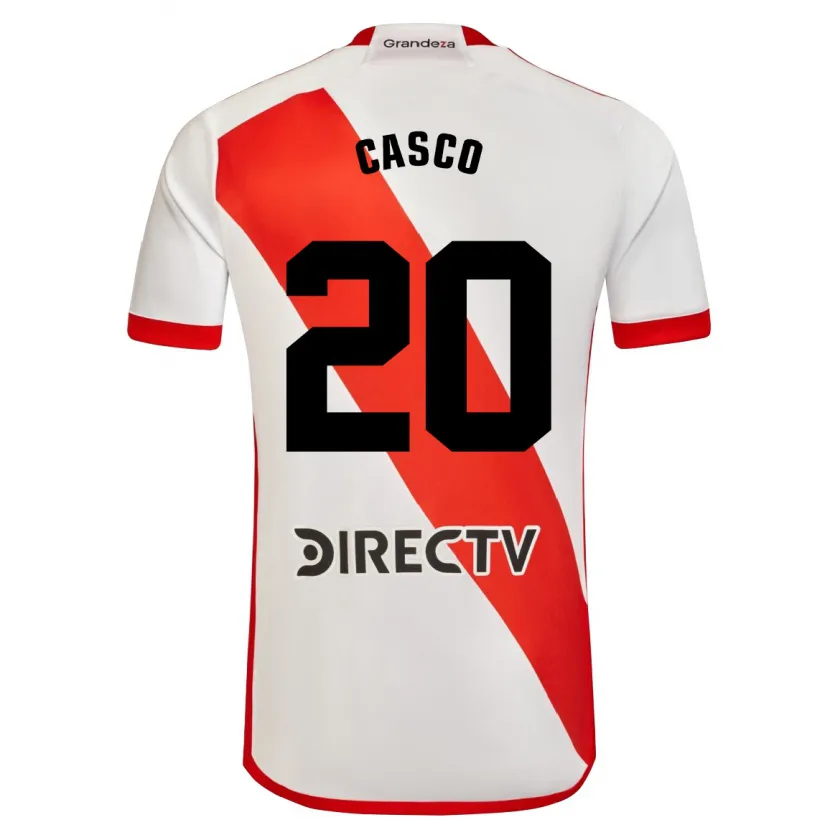 Danxen Kid Milton Casco #20 White Red Home Jersey 2024/25 T-Shirt