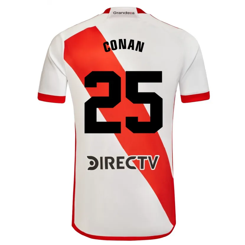 Danxen Kid Conan Ledesma #25 White Red Home Jersey 2024/25 T-Shirt