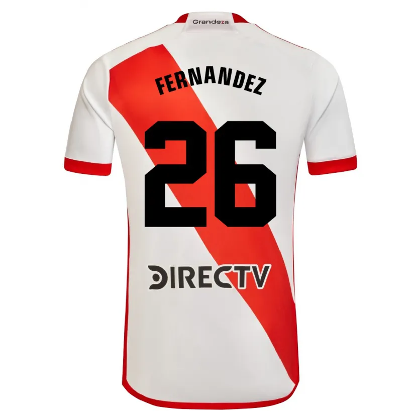 Danxen Kid Nacho Fernández #26 White Red Home Jersey 2024/25 T-Shirt