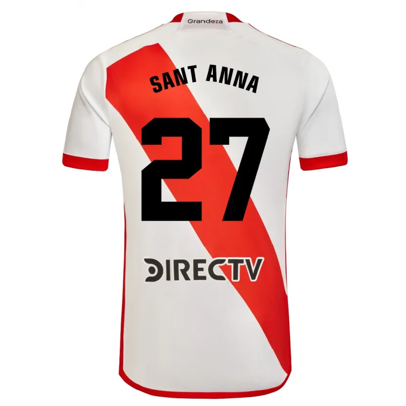 Danxen Kid Agustín Sant Anna #27 White Red Home Jersey 2024/25 T-Shirt