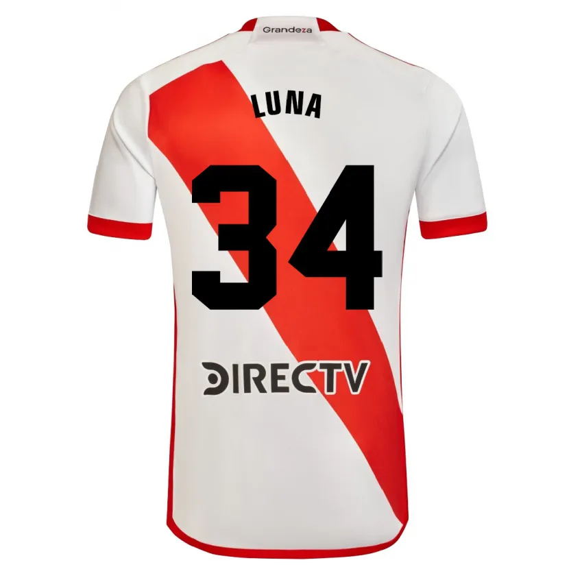 Danxen Kid Jonás Luna #34 White Red Home Jersey 2024/25 T-Shirt