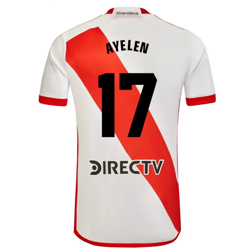 Danxen Kid Stephanie Ayelén Melgarejo #17 White Red Home Jersey 2024/25 T-Shirt