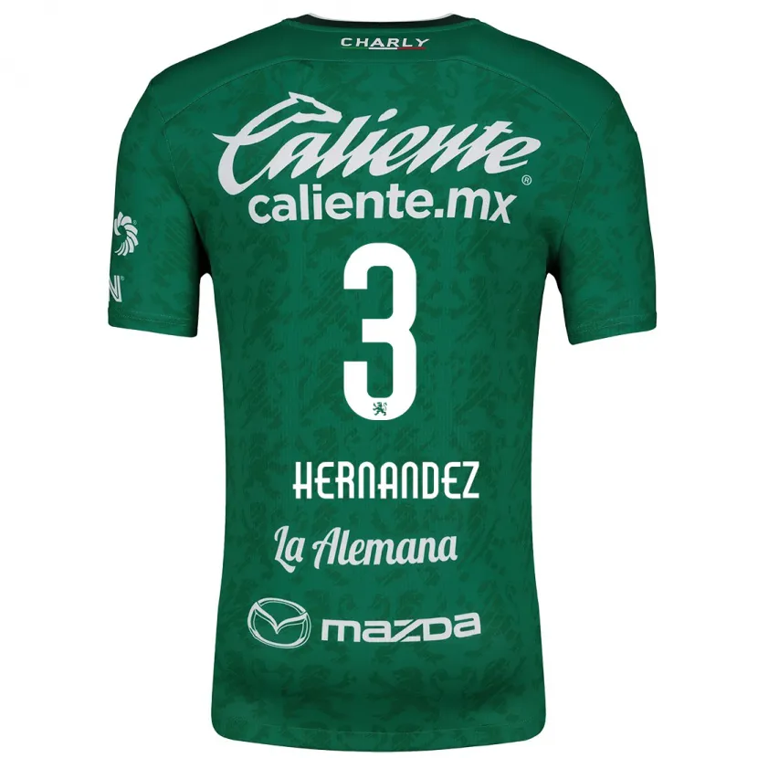 Danxen Kid Pedro Hernández #3 Green White Home Jersey 2024/25 T-Shirt