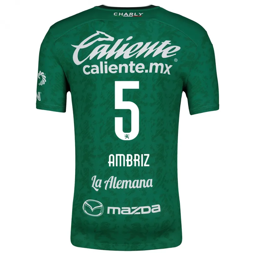 Danxen Kid Fidel Ambríz #5 Green White Home Jersey 2024/25 T-Shirt