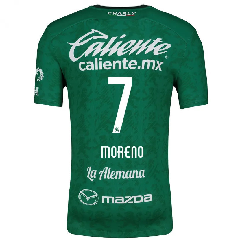 Danxen Kid Iván Moreno #7 Green White Home Jersey 2024/25 T-Shirt