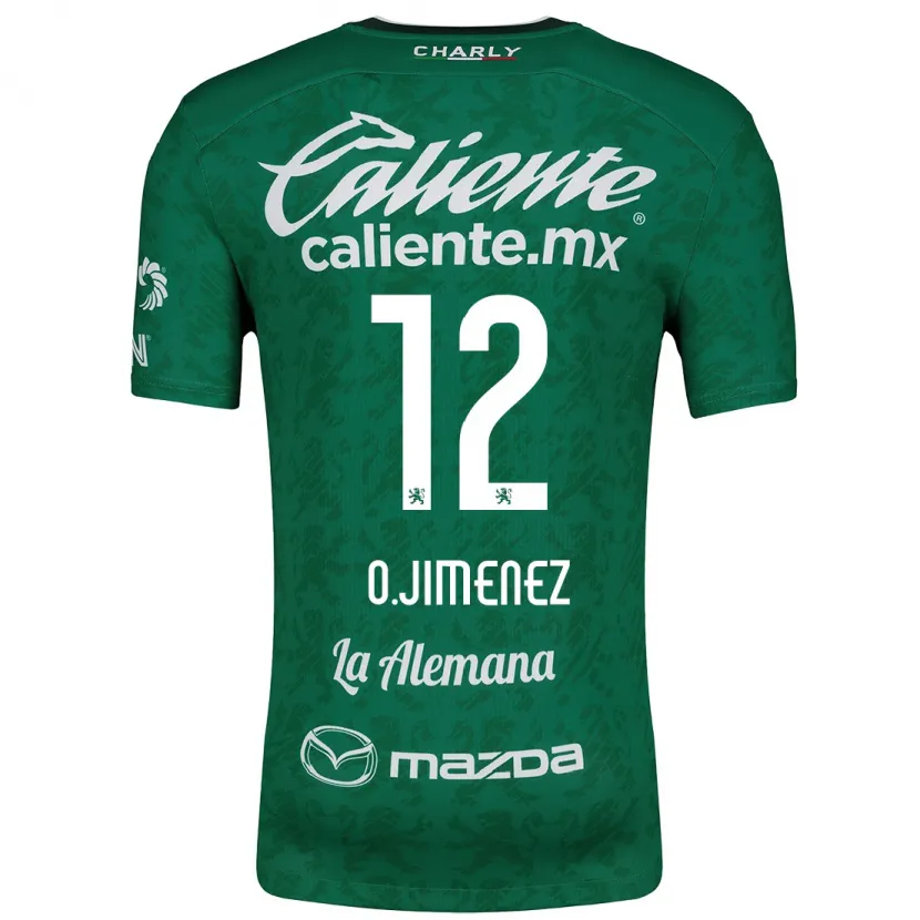 Danxen Kid Óscar Jiménez #12 Green White Home Jersey 2024/25 T-Shirt