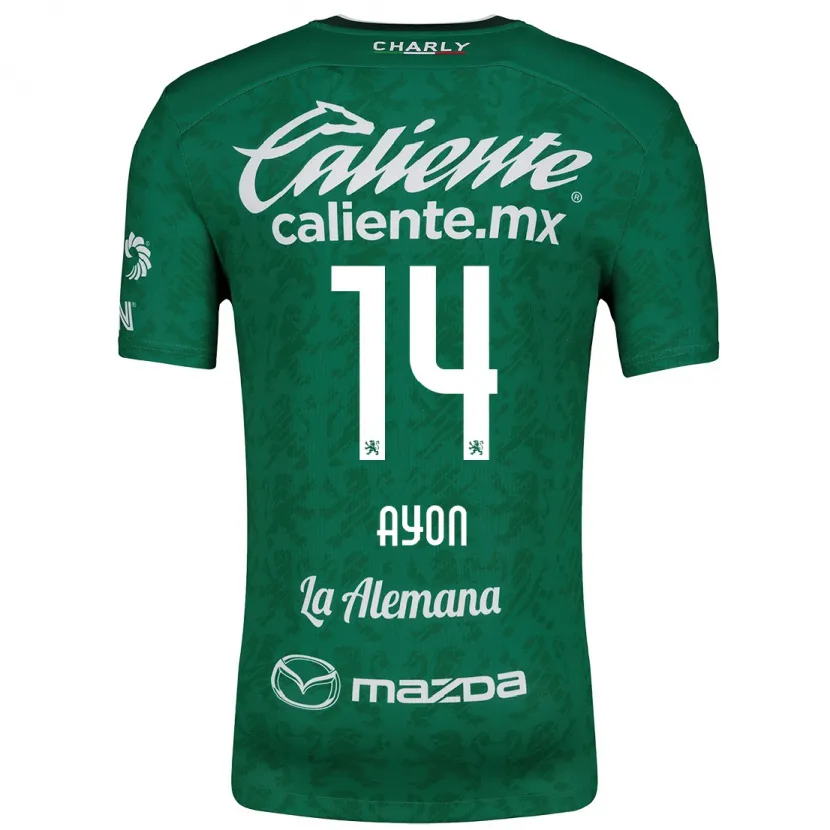 Danxen Kid Ettson Ayón #14 Green White Home Jersey 2024/25 T-Shirt