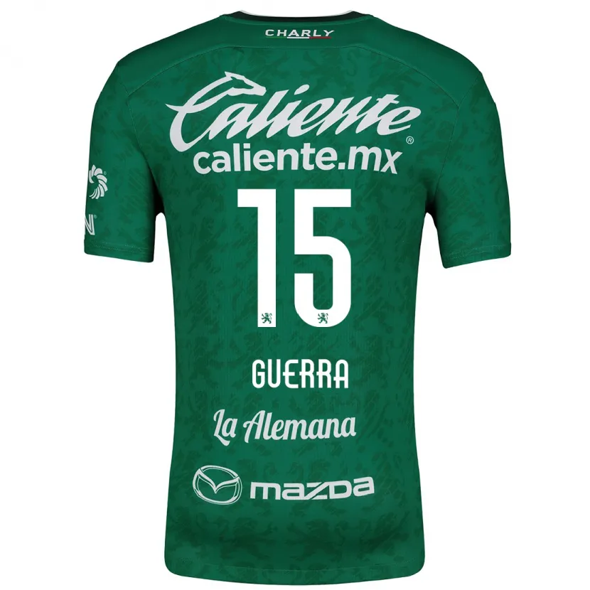 Danxen Kid Edgar Guerra #15 Green White Home Jersey 2024/25 T-Shirt