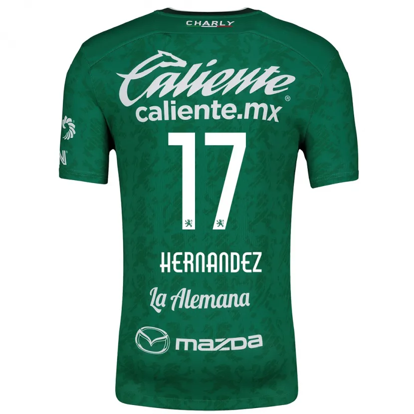 Danxen Kid Daniel Hernández #17 Green White Home Jersey 2024/25 T-Shirt