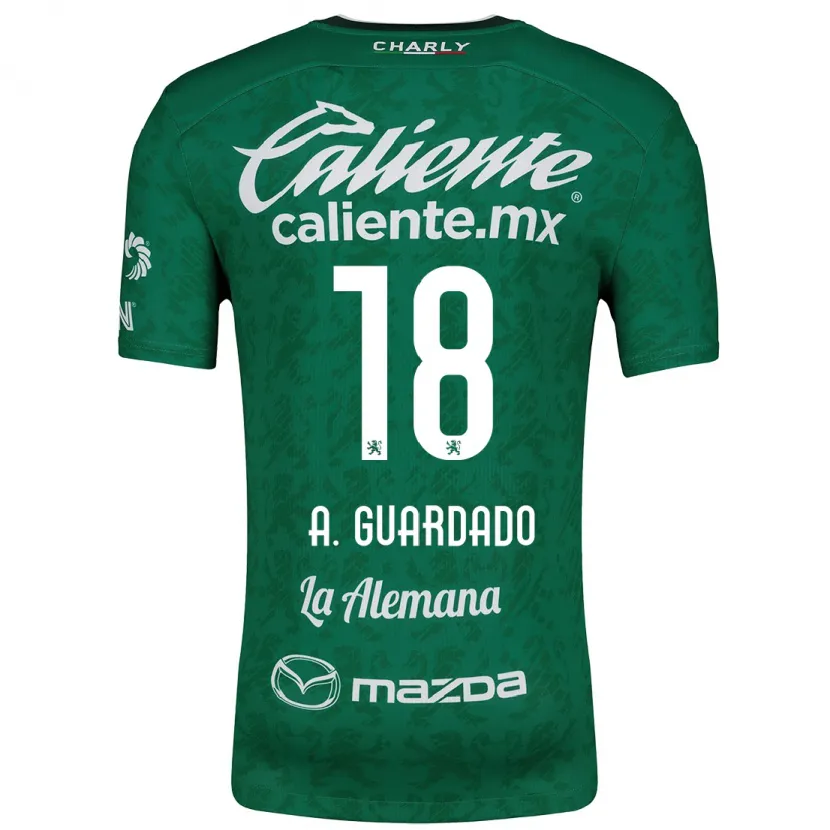 Danxen Kid Andrés Guardado #18 Green White Home Jersey 2024/25 T-Shirt