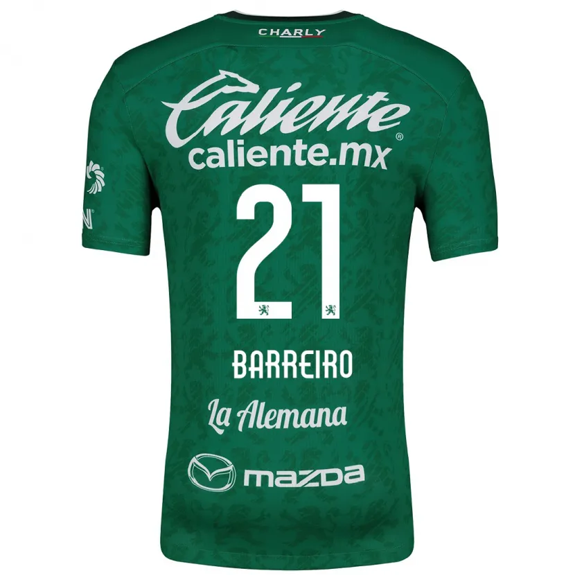 Danxen Kid Stiven Barreiro #21 Green White Home Jersey 2024/25 T-Shirt