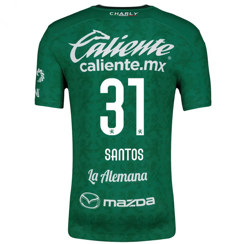 Danxen Kid Sebastián Santos #31 Green White Home Jersey 2024/25 T-Shirt