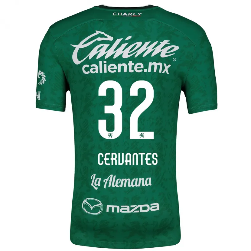 Danxen Kid Luis Cervantes #32 Green White Home Jersey 2024/25 T-Shirt