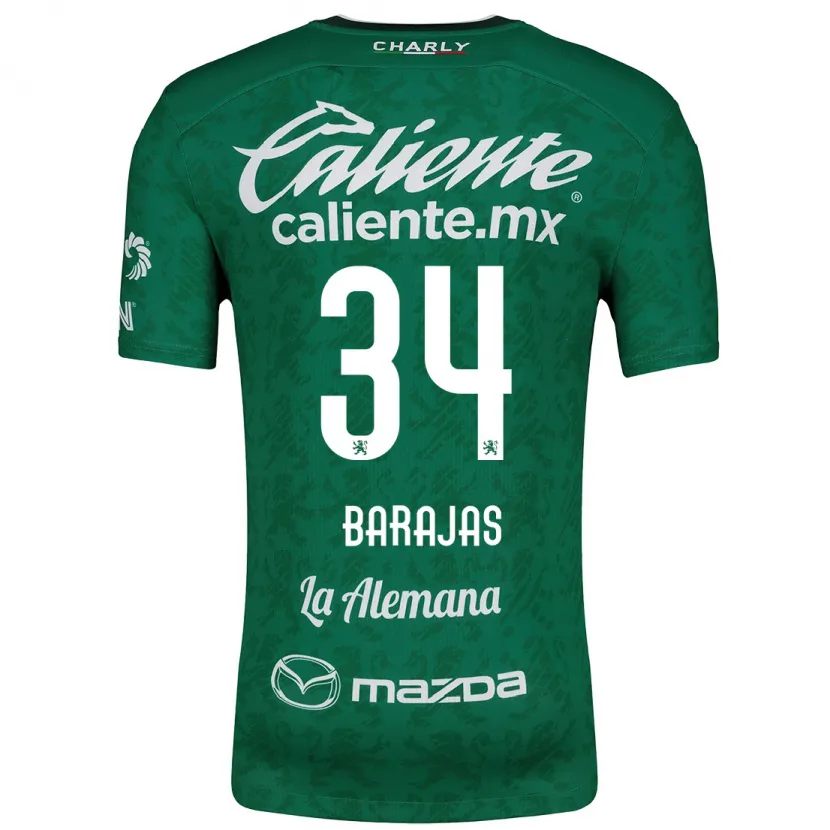 Danxen Kid Víctor Barajas #34 Green White Home Jersey 2024/25 T-Shirt